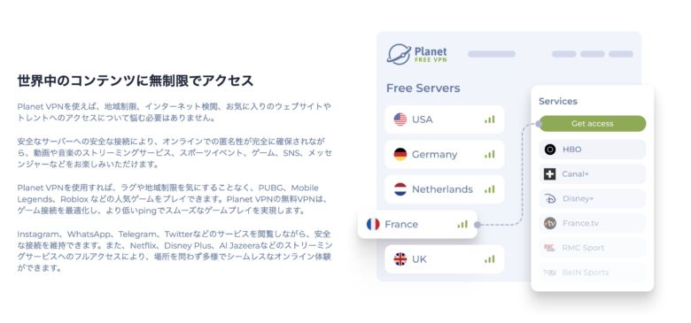 Planet VPNの使い方